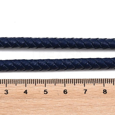 Braided Leather Cord with Core WL-F009-6mm-04-1