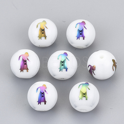Electroplate Glass Beads EGLA-S178-11K-08-1