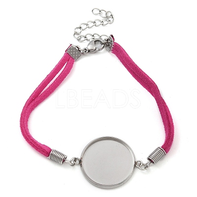 Faux Suede Double Cord Bracelet Making STAS-M084-10P-05-1