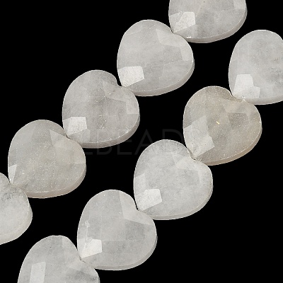 Natural White Jade Beads Strands G-A309-A24-01-1