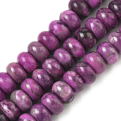 Natural Map Stone/Picasso Stone/Picasso Jasper Beads Strands G-A280-A12-02-1