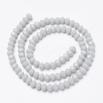 Opaque Solid Color Glass Beads Strands EGLA-A034-P2mm-D15-1
