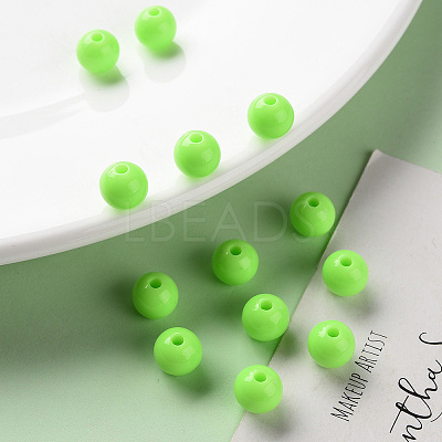 Opaque Acrylic Beads X-MACR-S370-C8mm-A30-1