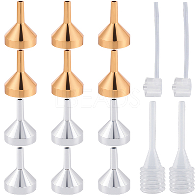 12Pcs Aluminum Funnel Hopper AJEW-GF0010-32-1