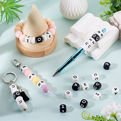 20Pcs Food Grade Eco-Friendly Silicone Beads SIL-TADJ0001-04U-1