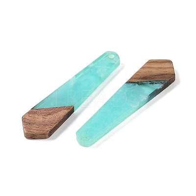 Resin & Wood Pendants WOOD-F015-05B-1
