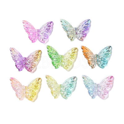 Transparent UV Plating Acrylic Beads PACR-D288-20-1