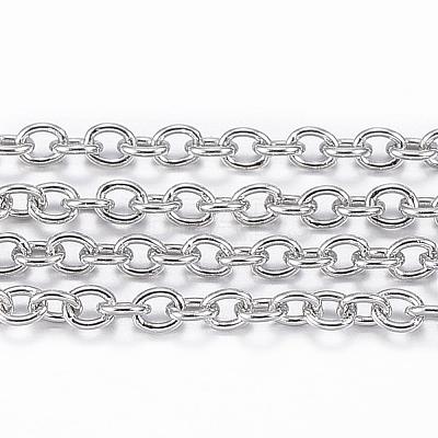 Tarnish Resistant 304 Stainless Steel Cable Chains CHS-H009-25P-1