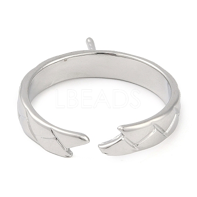 Brass Cuff Finger Ring Settings KK-L219-15E-P-1