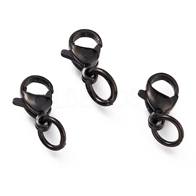 304 Stainless Steel Lobster Claw Clasps Ion Plating(IP) STAS-G240-01A-EB-1