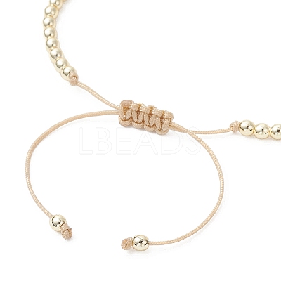 Grade AA Electroplate Non-magnetic Synthetic Hematite Beads Braided Bead Bracelets for Women BJEW-JB12586-1