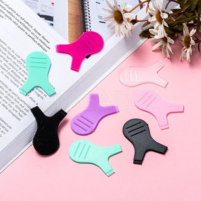 60 Pcs 6 Colors Silicone Y Shape Eyelash Brush MRMJ-OC0002-49-1