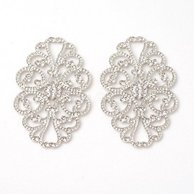 Brass Filigree Joiners Links KK-F772-11P-1