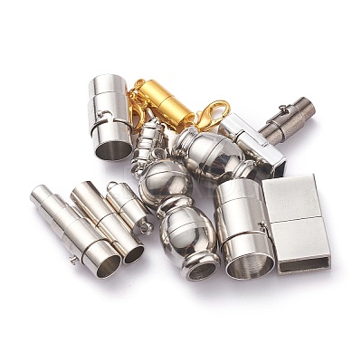 Brass/Stainless Steel Magnetic Clasps KK-XCP0001-27-1