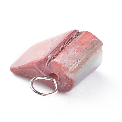 Natural Freshwater Shell Charms PALLOY-JF01352-02-1