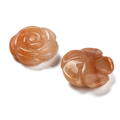 Natural Red Aventurine Carved Pendants G-Z088-01B-1