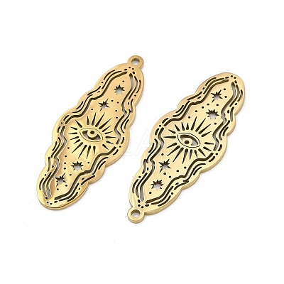 201 Stainless Steel Pendants STAS-U052-02D-G-1