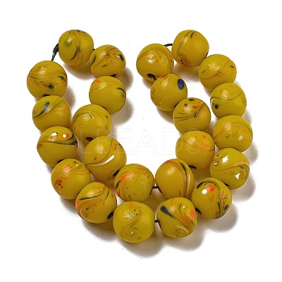 Handmade Lampwork Beads Strands BLOW-D006-07B-1