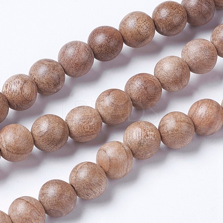 Natural Wood Beads Strands X-WOOD-J001-02-10mm-1