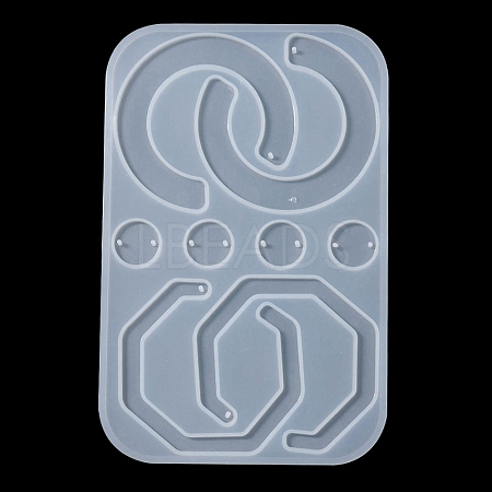 Geometry Pendant & Links Silicone Molds DIY-YW0006-73-1