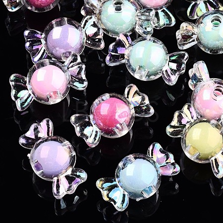 Transparent Acrylic Beads X-TACR-N011-002A-03-1