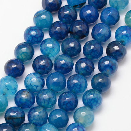 Natural Agate Bead Strands X-G-K166-07F-10mm-03-1