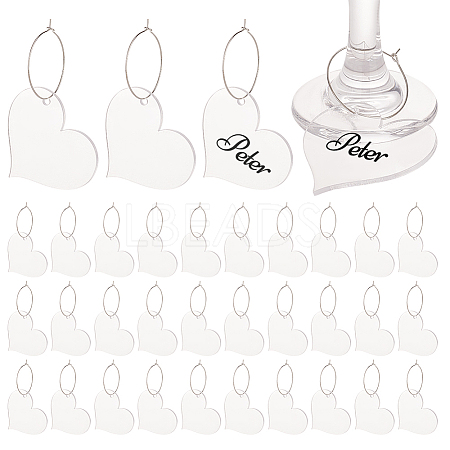 DIY Blank Wine Glass Charm Making Kit DIY-FG0004-59A-1