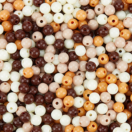 Opaque Acrylic Beads SACR-PA0001-04A-01-1