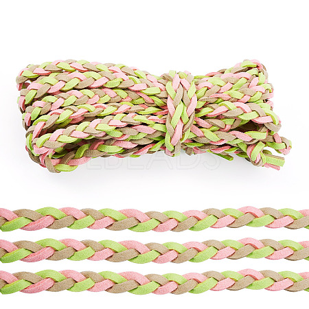 Macrame Braided Faux Suede Cord AJEW-TAC00021-1
