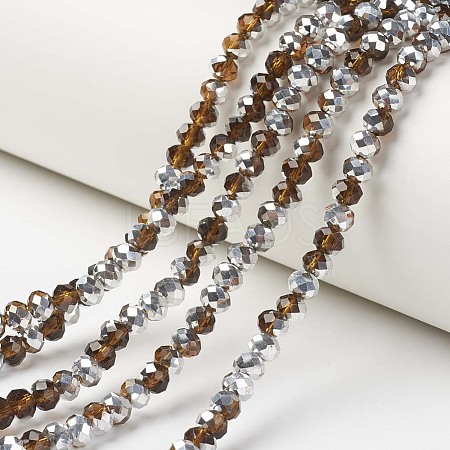 Electroplate Transparent Glass Beads Strands LS-EGLA-A034-T6mm-M20-1