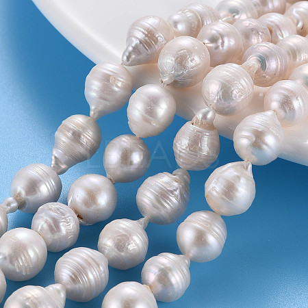 Natural Keshi Pearl Beads Strands PEAR-S020-F08-1