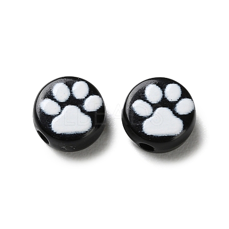 Opaque Acrylic Beads OACR-Z027-04B-01-1