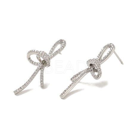 Brass Stud Earrings EJEW-R162-14P-1