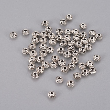 Tibetan Style Alloy Spacer Beads LFH10167Y-AS-1