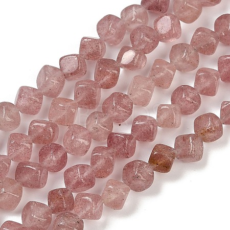 Natural Strawberry Quartz Beads Strands G-A257-A07-01-1