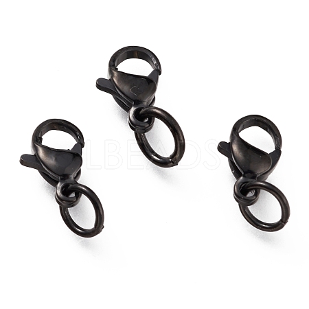 304 Stainless Steel Lobster Claw Clasps Ion Plating(IP) STAS-G240-01A-EB-1