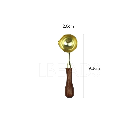 Stainless Steel Wax Sealing Stamp Melting Spoon PW-WG40451-08-1