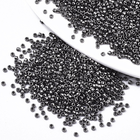 Electroplate Glass Seed Beads X-SEED-S042-01B-01-1