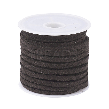 Coconut Brown Flat Faux Suede Cord X-LW-R003-07-1