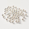925 Sterling Silver Beads STER-S002-15-3mm-1