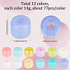 168G 12 Colors Opaque Baking Paint Glass Seed Beads SEED-SP0001-03B-01-2