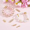 6Pcs 3 Styles Brass Slide Lock Clasps KK-BBC0027-56-4