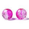 Transparent Crackle Baking Paint Glass Beads DGLA-N033-10-4