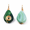 Natural Agate Pendants G-N326-137-03-1