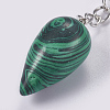 Synthetic Malachite Keychain KEYC-P041-B05-3