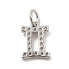 Brass Micro Pave Cubic Zirconia Charms KK-E077-02P-11-2