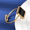 304 Stainless Steel Cuff Open Rings for Women RJEW-B161-01G-01-2