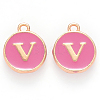 Golden Plated Alloy Enamel Charms LS-ENAM-S118-08V-1