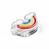 Transparent Acrylic Enamel Beads OACR-N130-026-4