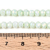 Anti-Tarnish Electroplate Rondelle Glass Beads Strands X-EGLA-T021-4mm-17-06-4